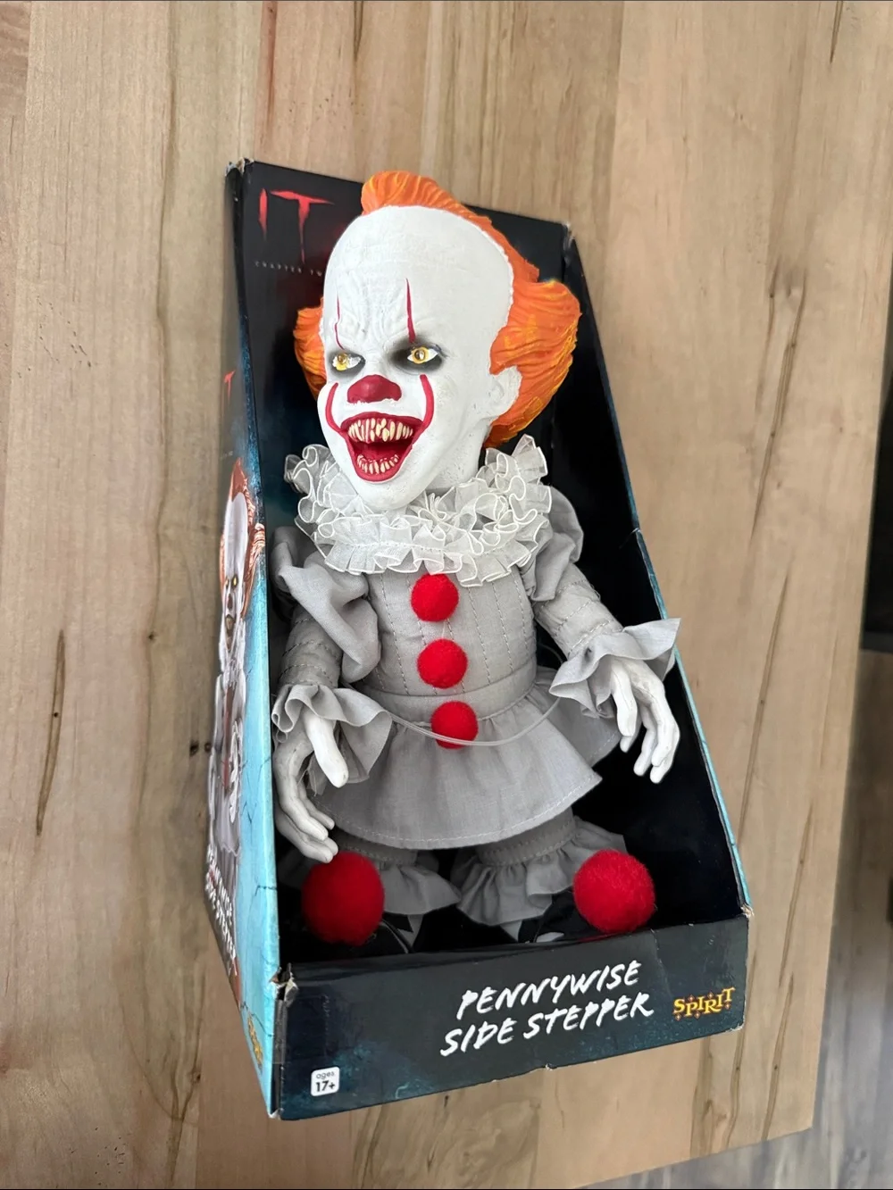 Spirit Pennywise Clown Doll - Gray, Orange & Red